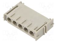 connector Han-Yellock module M-c, grey HARTING