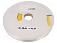 Heat shrink sleeve; glueless; 2: 1; 4.8mm; L: 30m; yellow WEIDMÜLLER