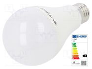 LED lamp; warm white; E27; 220/240VAC; 1521lm; P: 17W; 200°; 3000K 