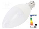 LED lamp; neutral white; E14; 220/240VAC; 470lm; P: 5.5W; 200° V-TAC