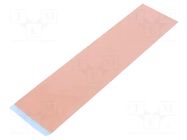 Tape: heat transfer; W: 50mm; L: 0.2m; Thk: 1mm; 6W/mK; silicone IPT