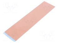 Tape: heat transfer; W: 50mm; L: 0.2m; Thk: 1mm; 6W/mK; silicone IPT