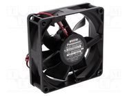 Fan: DC; axial; 12VDC; 80x80x25mm; 51.6m3/h; 22dBA; ball bearing PANASONIC