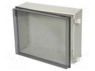 Enclosure: wall mounting; X: 400mm; Y: 500mm; Z: 200mm; CAB; grey FIBOX