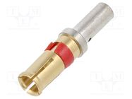 Contact; female; gold-plated; 12AWG÷14AWG; 20A AMPHENOL COMMUNICATIONS SOLUTIONS