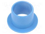 Bearing: sleeve bearing; with flange; Øout: 14mm; Øint: 12mm; blue IGUS