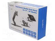 Monitor holder; 10kg; 17÷32"; Arm len: 263mm; for one monitor LOGILINK