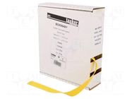 Heat shrink sleeve; glueless; 2: 1; 9.5mm; L: 5m; yellow TASKER
