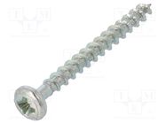 Screw; 3.5x35; Head: cheese head; Pozidriv; PZ2; steel; zinc; SPAX® BOSSARD