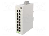 Switch Ethernet; managed; Number of ports: 16; 12÷60VDC; RJ45 WAGO