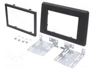 Radio frame; Nissan,Opel,Renault; 2 DIN; black 4CARMEDIA