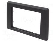 Radio frame; Nissan,Opel,Renault; 2 DIN; black 4CARMEDIA