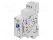 Timer; 0,1s÷100h; DPDT; 250VAC/8A; Usup: 24÷240VAC; 24VDC; -20÷60°C CROUZET
