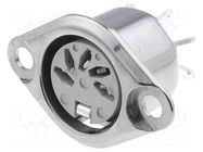 Connector: DIN; socket; female; PIN: 5; 180°; soldering; 34V; 2A; 10mΩ DELTRON