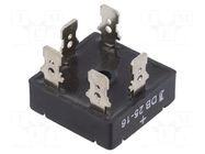 Bridge rectifier: three-phase; Urmax: 1.6kV; If: 25A; Ifsm: 350A DIOTEC SEMICONDUCTOR