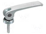 Lever; clamping; Thread len: 20mm; Lever length: 101mm ELESA+GANTER