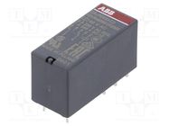 Relay: electromagnetic; DPDT; Ucoil: 48VAC; 8A; max.250VAC; PCB ABB