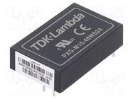 Converter: DC/DC; 15W; Uin: 18÷75V; Uout: 24VDC; Iout: 625mA; THT TDK-LAMBDA