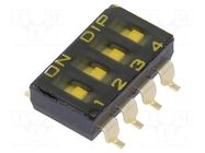 Switch: DIP-SWITCH; OFF-ON; 0.025A/24VDC; Pos: 2; SMD; -40÷85°C KNITTER-SWITCH
