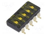 Switch: DIP-SWITCH; OFF-ON; 0.025A/24VDC; Pos: 2; SMD; -40÷85°C KNITTER-SWITCH