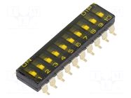 Switch: DIP-SWITCH; OFF-ON; 0.025A/24VDC; Pos: 2; SMD; -40÷85°C KNITTER-SWITCH