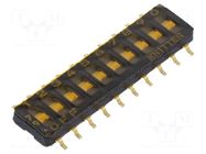 Switch: DIP-SWITCH; OFF-ON; 0.1A/50VDC; Pos: 2; SMD; -40÷105°C; 50mΩ KNITTER-SWITCH
