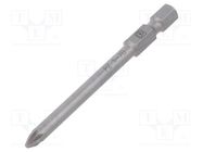 Screwdriver bit; Pozidriv®; Overall len: 70mm 