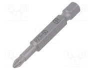 Screwdriver bit; Pozidriv®; Overall len: 50mm 