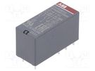 Relay: electromagnetic; DPDT; Ucoil: 48VDC; 8A; max.250VAC; PCB ABB