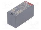 Relay: electromagnetic; SPDT; Ucoil: 24VAC; 16A; max.250VAC; PCB ABB