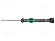 Screwdriver; precision; 6-angles socket; HEX 9/64" WERA