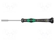 Screwdriver; precision; 6-angles socket; HEX 7/64" WERA