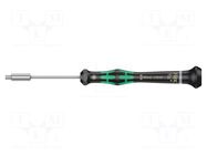 Screwdriver; precision; 6-angles socket; HEX 3/32" WERA
