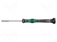 Screwdriver: precision; 6-angles socket; HEX 3.5mm WERA