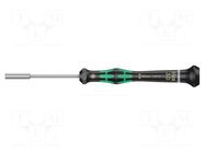 Screwdriver; precision; 6-angles socket; HEX 3mm WERA