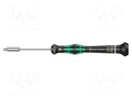 Screwdriver: precision; 6-angles socket; HEX 2.5mm WERA