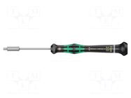 Screwdriver; precision; 6-angles socket; HEX 2mm WERA