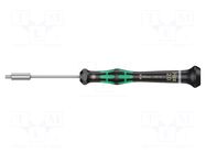 Screwdriver; precision; 6-angles socket; HEX 2mm WERA
