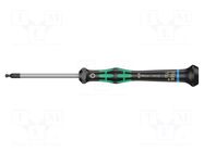 Screwdriver; precision; hex key,spherical; HEX 3/32" WERA