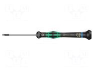Screwdriver; precision; hex key,spherical; HEX 5/64" WERA