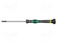Screwdriver; precision; slot; 4x0.8mm; Kraftform Micro WERA