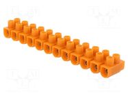 Connector: terminal block; 41A; unflamed; screw terminal; orange SIMET