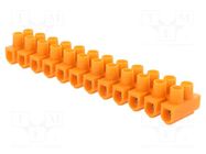 Connector: terminal block; 57A; unflamed; screw terminal; orange SIMET