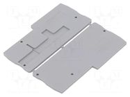 End piece; grey; L: 74.4mm; W: 2.2mm; H: 33.8mm PHOENIX CONTACT