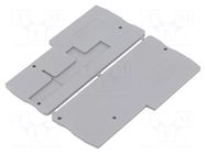 End piece; grey; L: 74.4mm; W: 2.2mm; H: 33.8mm PHOENIX CONTACT