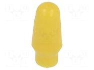 Cap; MTA; push-in; PVC; Body: yellow; Illumin: none KNITTER-SWITCH