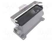 Enclosure for connectors: HDC; size L32B; Han® B; IP65; straight HARTING
