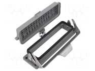 Enclosure for connectors: HDC; size L32B; Han® B; IP65; straight HARTING