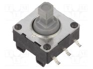 Microswitch TACT; SPST-NO; Pos: 2; 0.02A/15VDC; SMD; none; 1.6N KNITTER-SWITCH