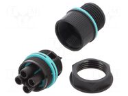 Connector: AC supply; screw terminal; female; TH387; 17.5A; 500V TECHNO